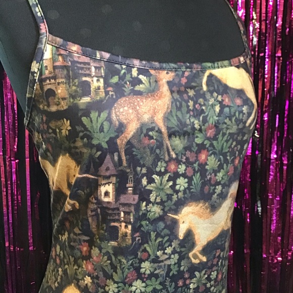 SOLD Enchanted Forest Mini Dress - Picture 2 of 6